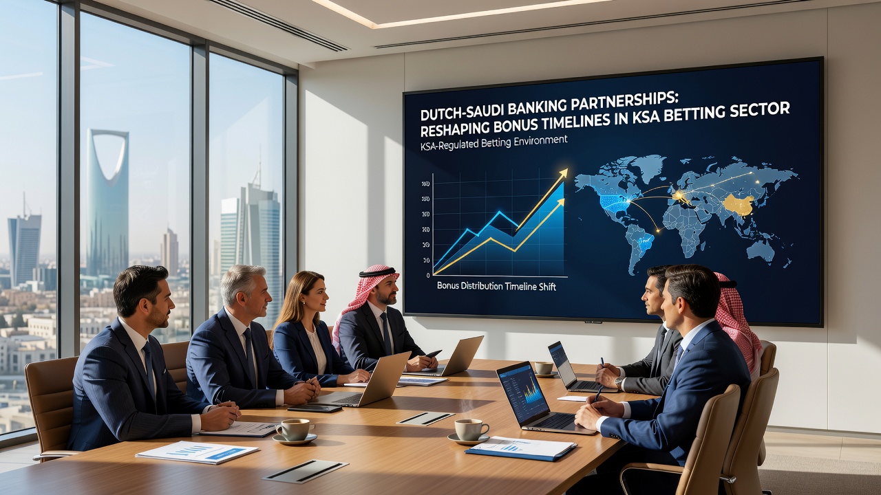 Grafiek die de versnelde bonusdistributie in Nederlandse gokmarkten illustreert na bankpartnerschappen