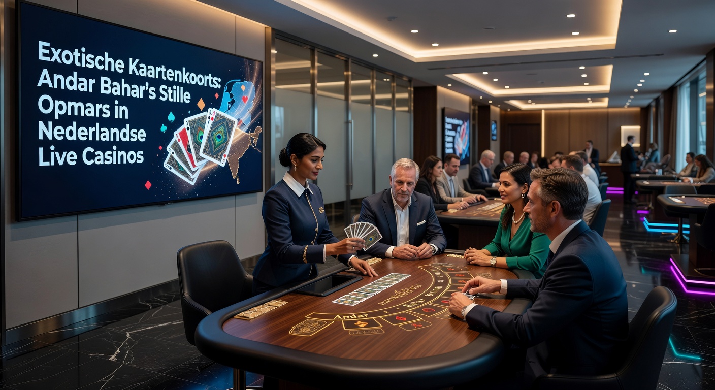 Close-up van een Andar Bahar live dealer die kaarten deelt, met side bet opties zichtbaar op het scherm voor Nederlandse spelers