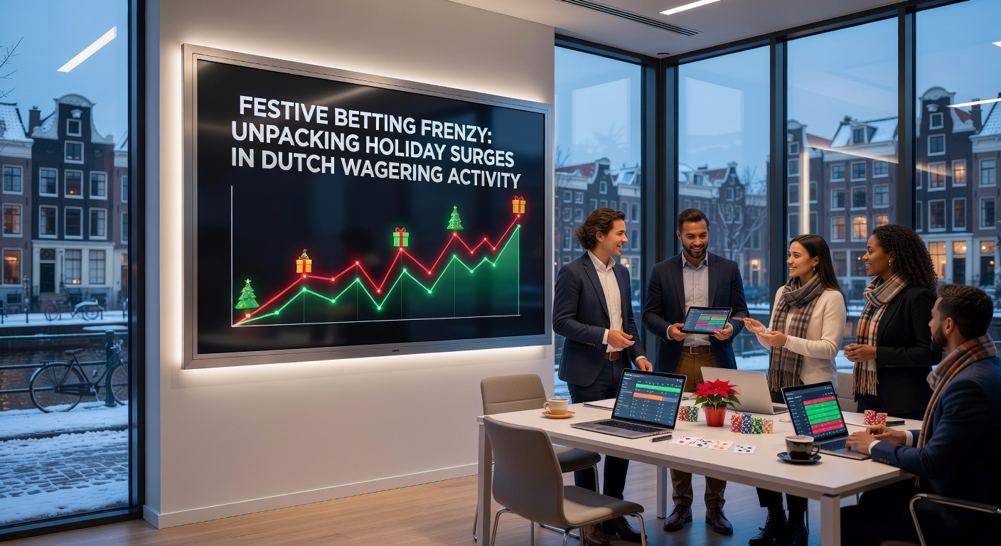 Nederlandse gokkers vieren feestdagen met weddenschappen op sport en casino-games, terwijl families samenkomen rond de tafel met smartphones in de hand