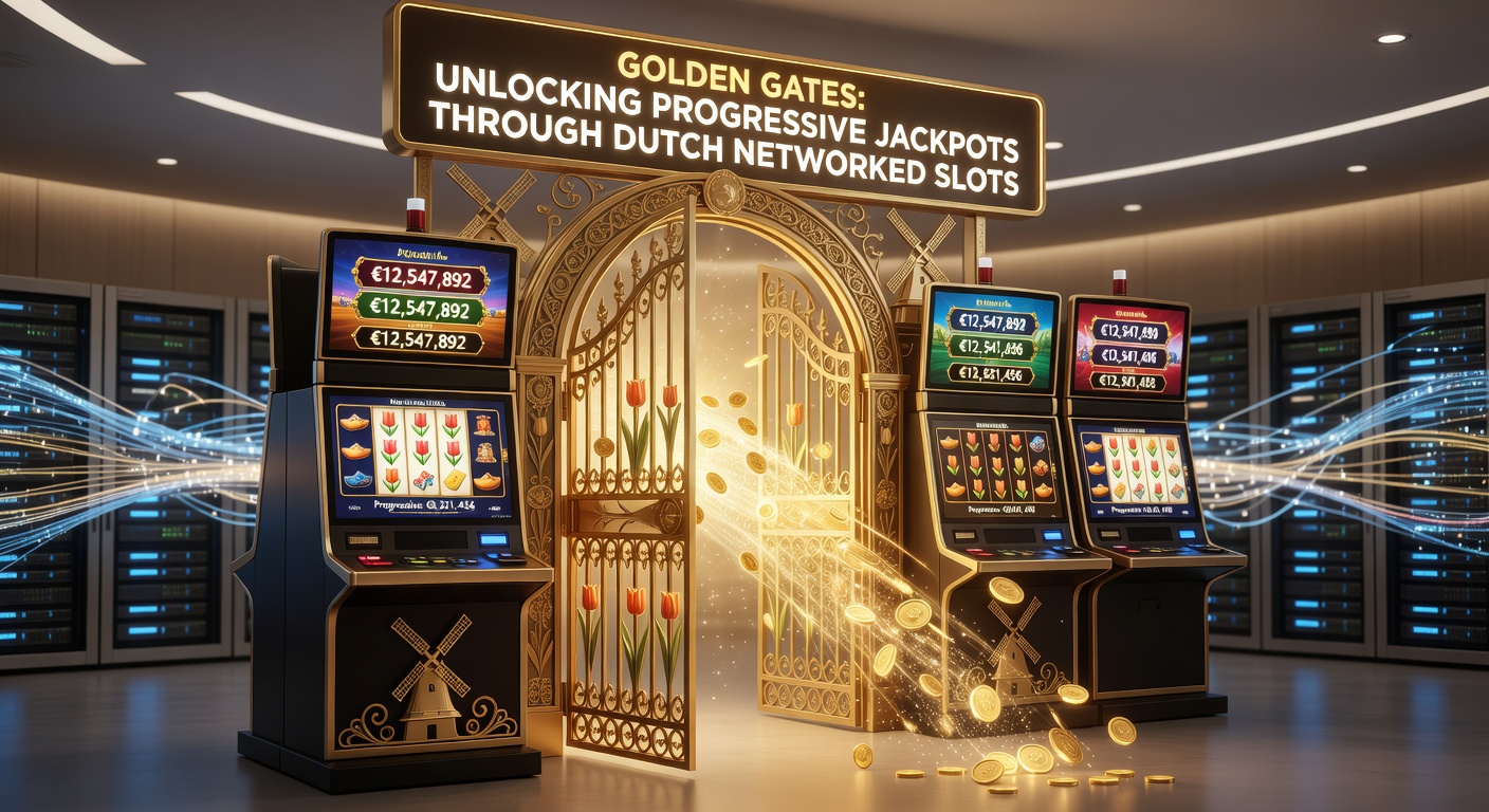 Dramatische close-up van een exploderende jackpotmeter met eurotekens en Nederlandse vlagdetails, illustrerend een recente grote uitbetaling in een networked slot