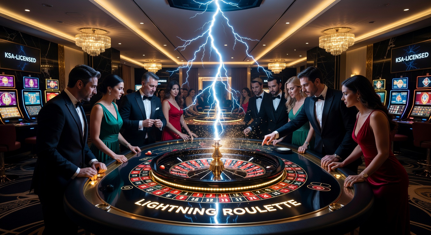 Speler aan een mobiel scherm viert een grote Lightning Roulette-win met multiplier-effecten