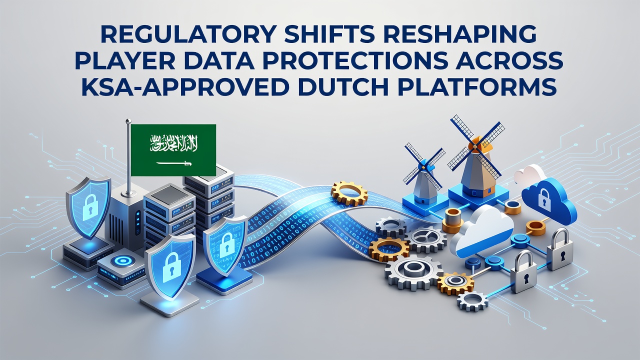Illustratie van digitale gegevensbescherming op Nederlandse gokplatforms met KSA-keurmerk