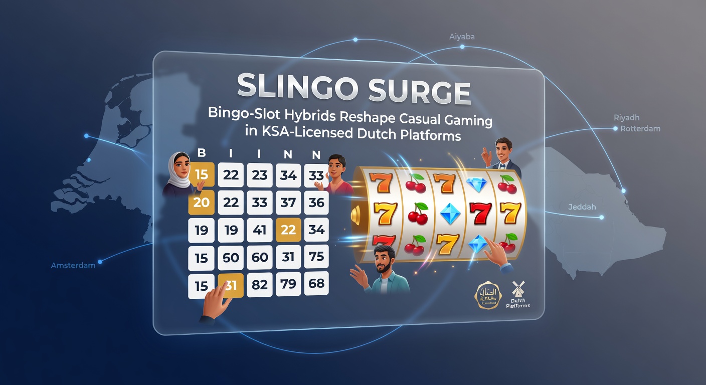 Schermafbeelding van een dynamische Slingo-game met bingo-kaarten en draaiende slotsymbolen op een Nederlands online casino-platform
