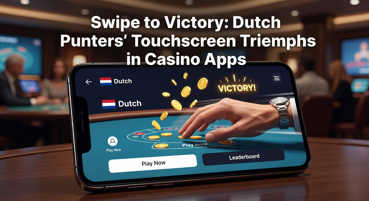 Nederlandse speler veegt op touchscreen van casino app tijdens spannende sessie op mobiel apparaat
