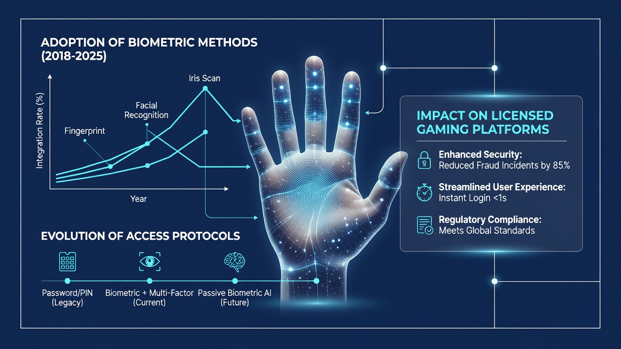 Gebruikersinteractie met biometrische verificatie op mobiele gaming apps