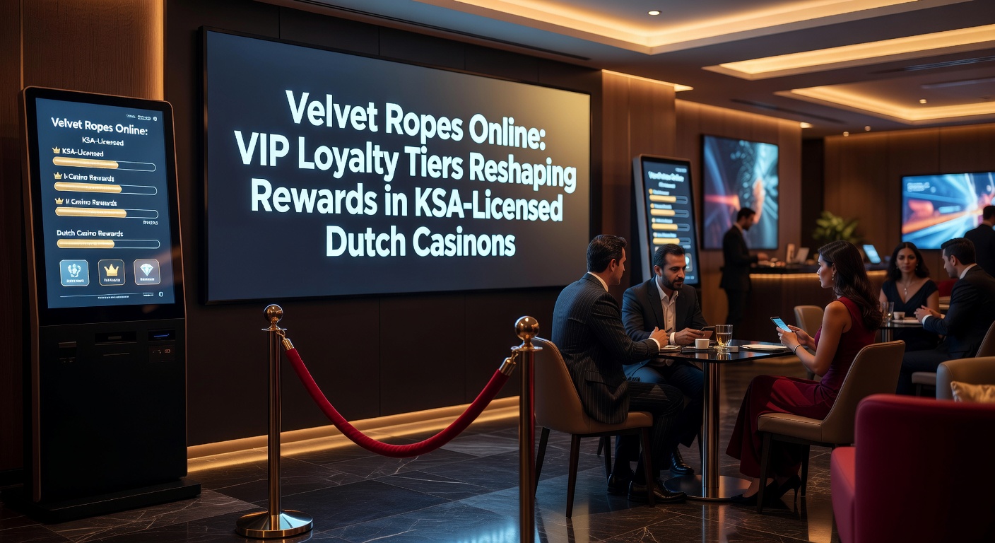 Elegante digitale fluwelen touwen symboliseren exclusieve VIP-toegang in online casino loyalty programma's, met gouden tiers en beloningen op een strak scherm